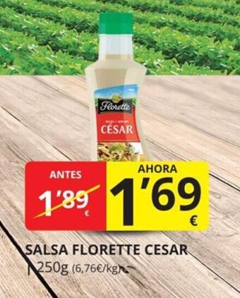 Supermercados MAS Salsa florette cesar oferta