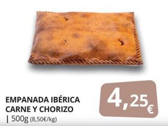 Supermercados MAS Empanada ibérica carne y chorizo oferta