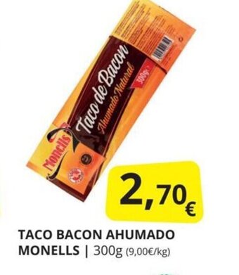 Supermercados MAS Taco bacon ahumado monells oferta