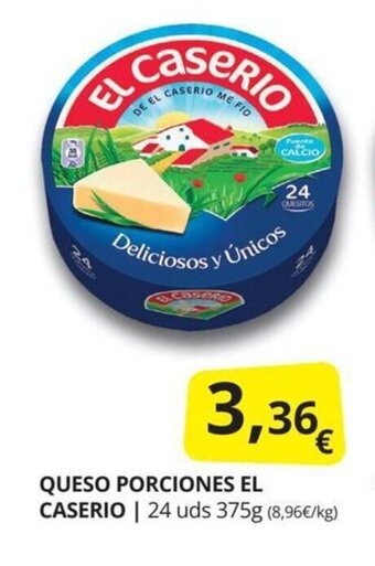 Supermercados MAS Queso porciones el caserio oferta