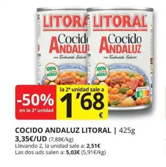 Supermercados MAS Cocido andaluz litoral oferta