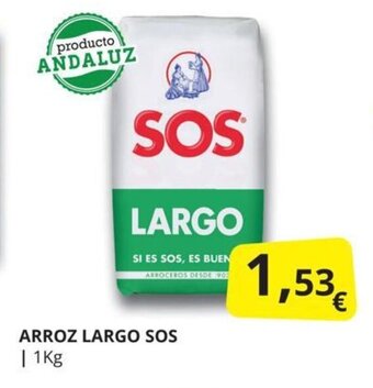 Supermercados MAS Arroz largo sos oferta