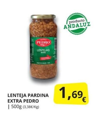 Supermercados MAS Lenteja pardina extra pedro oferta