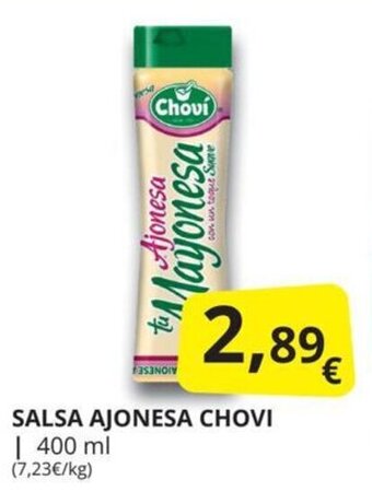 Supermercados MAS Salsa ajonesa chovi oferta
