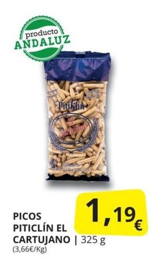 Supermercados MAS Picos piticlin el cartujano oferta