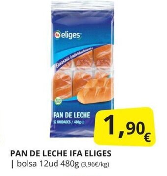 Supermercados MAS Pan de leche ifa eliges oferta