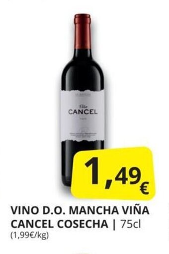 Supermercados MAS Vino d.o. mancha viña cancel cosecha oferta