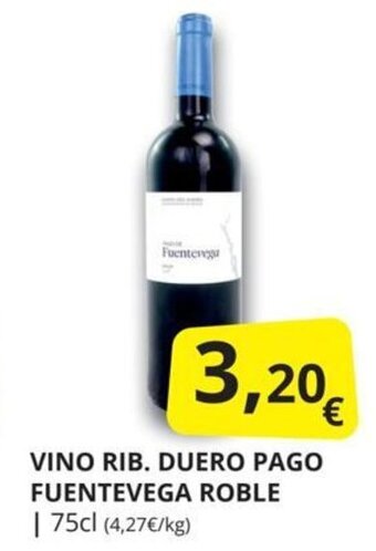 Supermercados MAS Vino rib. duero pago fuentevega roble oferta