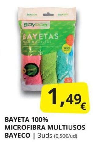 Supermercados MAS Bayeta 100% microfibra multiusos bayeco oferta