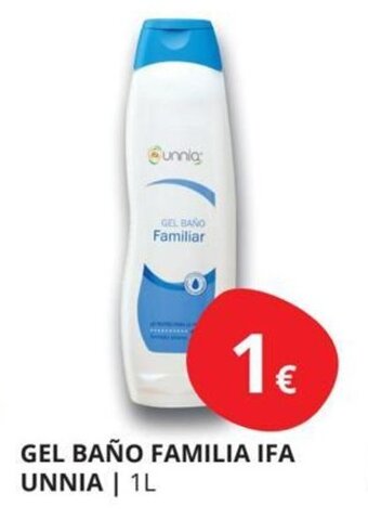 Supermercados MAS Gel baño familia ifa unnia oferta