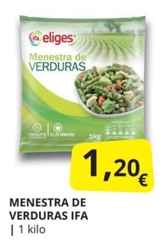 Supermercados MAS Menestra de verduras ifa oferta