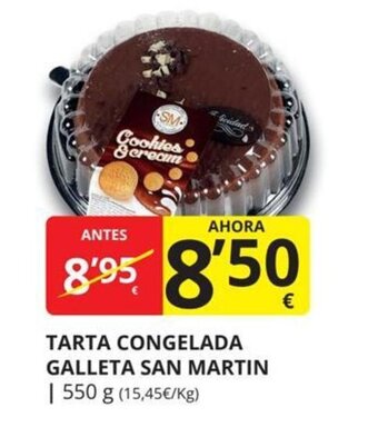 Supermercados MAS Tarta congelada galleta san martin oferta