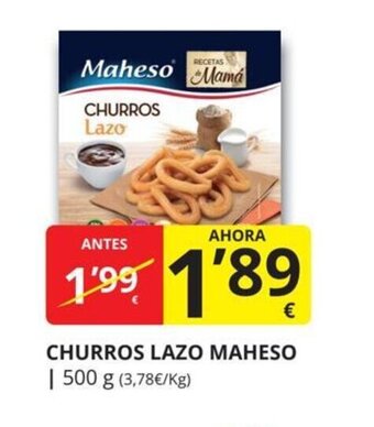 Supermercados MAS Churros lazo maheso oferta