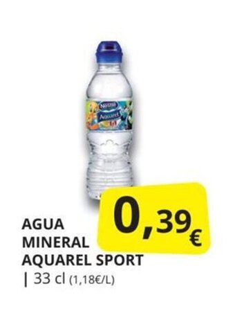 Supermercados MAS Agua mineral aquarel sport oferta