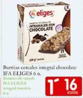 Supermercados Bip Bip Barritas cereales integral chocolate ifa eliges oferta