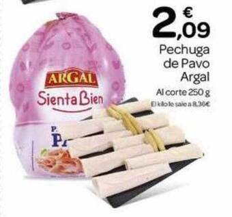 Supermercados El Jamón Pechuga de pavo argal oferta