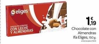 Supermercados El Jamón Chocolate con almendras ifa eliges oferta