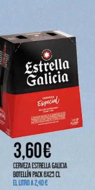 Claudio Cerveza estrella galicia botellín pack 6 oferta