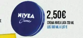 Claudio Creme nivea lata oferta