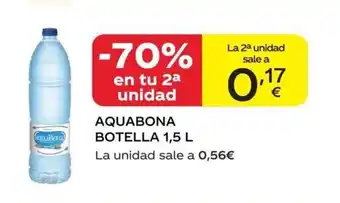 Supermercados MAS Aquabona botella 1,5 L oferta
