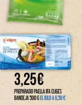 Claudio Preparado paella ifa eliges bandeja oferta