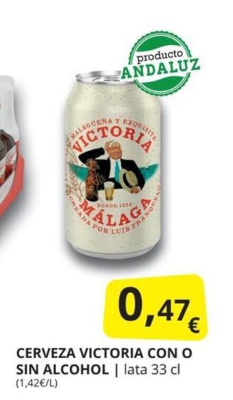 Supermercados MAS Cerveza victoria con o sin alcohol oferta