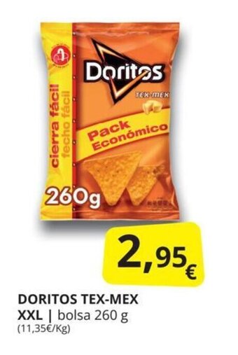 Supermercados MAS Doritos tex-mex XXL oferta