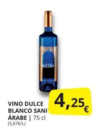Supermercados MAS Vino dulce blanco sani árabe oferta