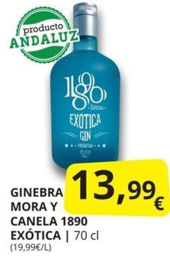 Supermercados MAS Ginebra mora y canela 1890 exótica oferta