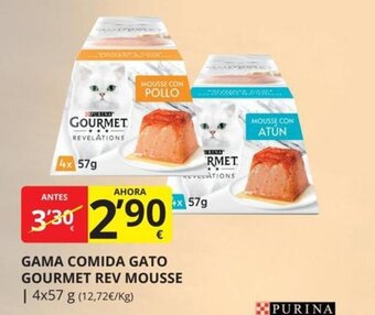 Supermercados MAS Gama comida gato gourmet rev mousse oferta