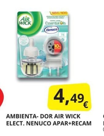 Supermercados MAS Ambienta-dor air wick elect. nenuco apar+recam oferta