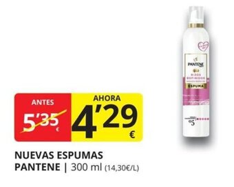Supermercados MAS Nuevas espumas pantene oferta