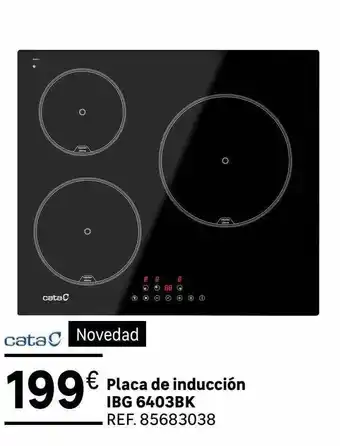 Leroy Merlin Placa de inducción ibg 6403bk oferta