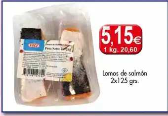 Congelados Copos Lomos de salmón 2 oferta