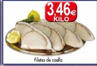 Congelados Copos Filetes de caella oferta