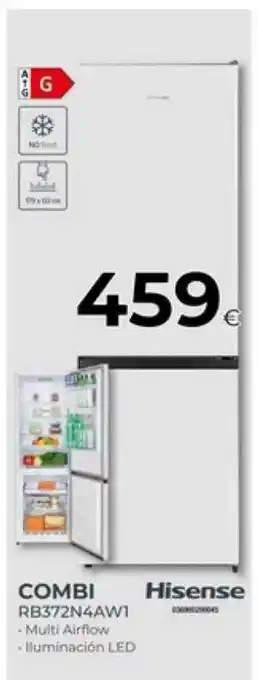 Tien 21 Combi rb372n4aw1 hisense oferta