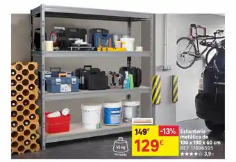Leroy Merlin Estantería metálica de 180 x 180 x 60 cm oferta