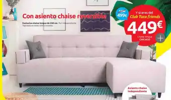 Tuco Chaise longue chicago oferta