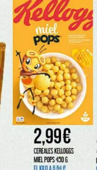 Claudio Cereales kelloggs miel pops oferta