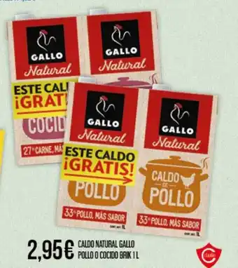Claudio Caldo natural gallo pollo o cocido brik oferta