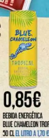 Claudio Bebida energética blue chameleon tropical oferta