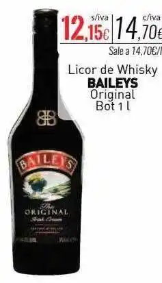 Cuevas Cash Licor de whisky baileys original oferta