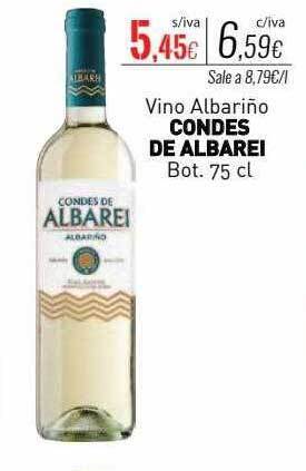 Cuevas Cash Vino albariño condes de albarei oferta