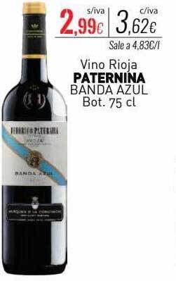 Cuevas Cash Vino rioja paternina banda azul oferta