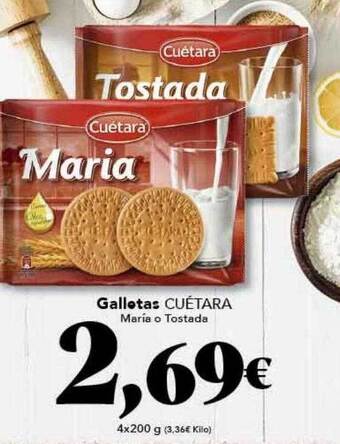 Gadis Galletas cuétara maría o tostada oferta