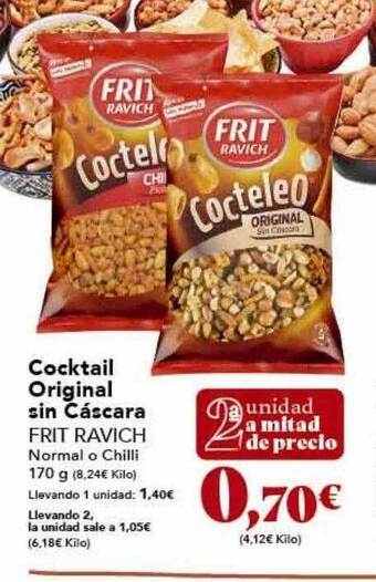 Gadis Cocktail original sin cáscara frit ravich oferta