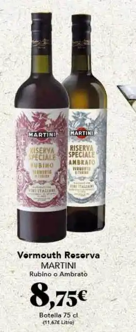 Gadis Vermouth reserva martini rubino o ambrato oferta