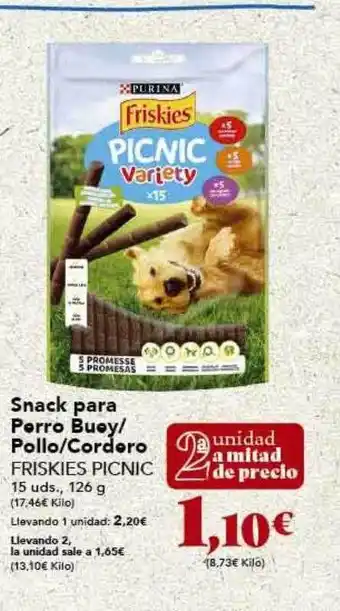 Gadis Snack para perro buey-pollo cordero friskies picnic oferta