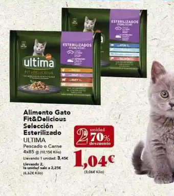 Gadis Alimento gato fit&delicious selección esterilizado ultima pescado o carne oferta