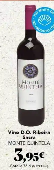 Gadis Vino d.o. ribeira sacra monte quintela oferta